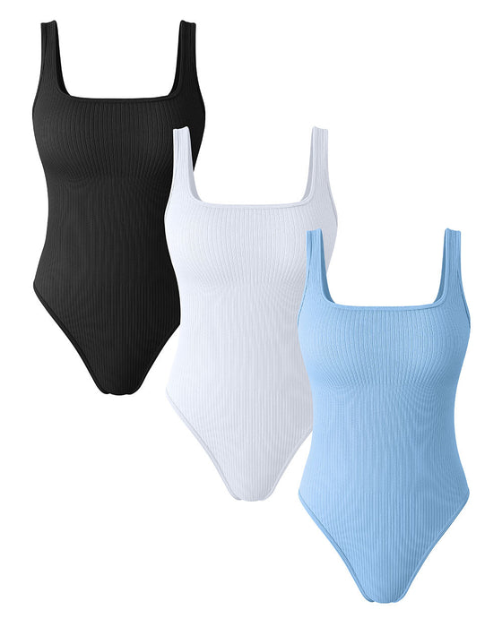 Square Neck Basic Bodysuits