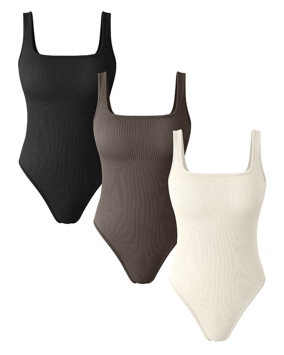 Square Neck Basic Bodysuits