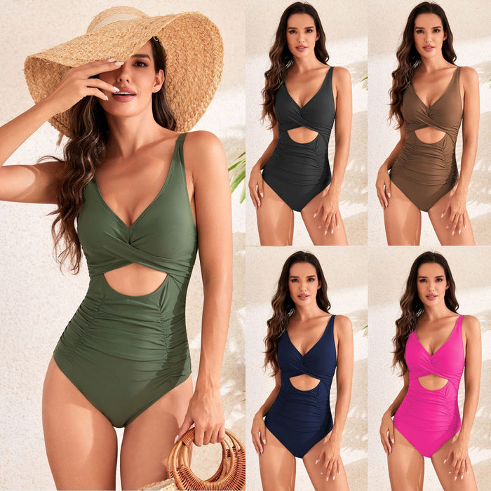 One Piece Swimsuit Push Up Tummy Control