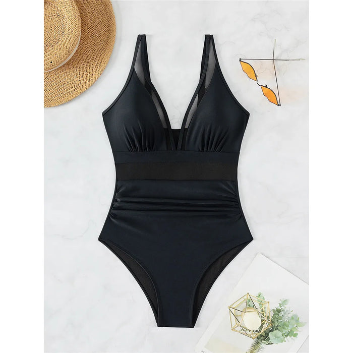 Mesh Tummy Control Swimsuit